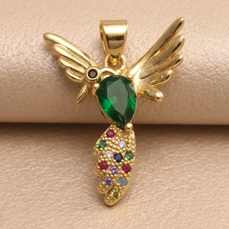 Dij. colibri verde rodio 2,7cm - DRG601 - Foto 1